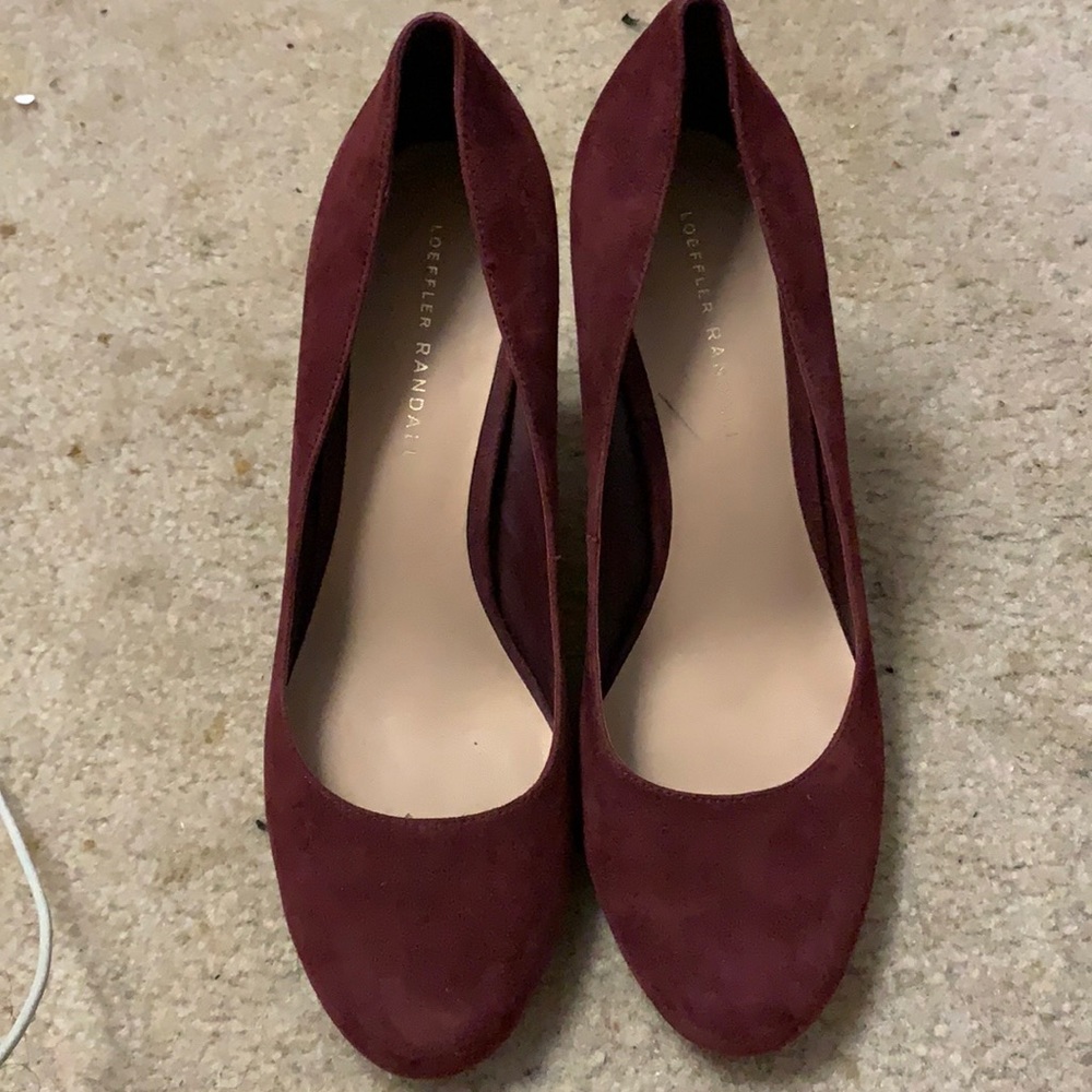 Loeffler Randall Burgundy Suede Pumps